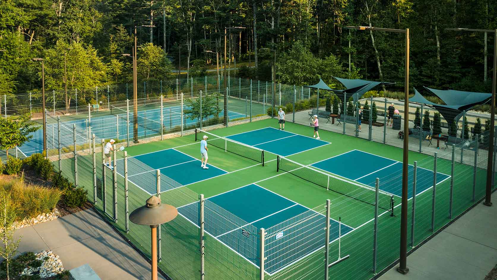 A pickleball court at The Ramble